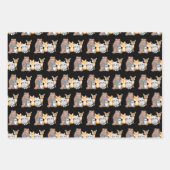 Feuille De Papier Cadeau Créatures forestières Animaux forestiers (Devant)