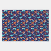 Feuille De Papier Cadeau Créatures marines (Devant 3)