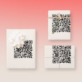 Feuille De Papier Cadeau Créer instantanément un code QR | Modifiable blanc