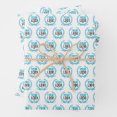 Feuille De Papier Cadeau Créer un logo personnalisé | (En situation)