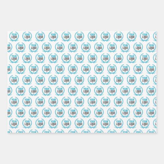 Feuille De Papier Cadeau Créer un logo personnalisé | (Devant)