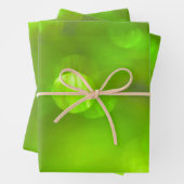 Feuille De Papier Cadeau Créez vos propres lumières Soft Bokeh - Lime Green (En situation)