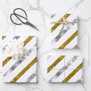 Feuille De Papier Cadeau Créez vos propres rayures texturées