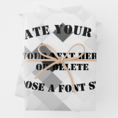 Feuille De Papier Cadeau Créez votre propre (En situation)