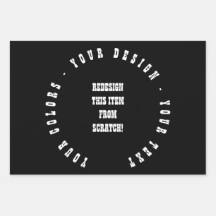 Feuille De Papier Cadeau Créez votre propre