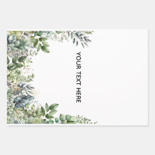 Feuille De Papier Cadeau Créez Votre Propre Dessin Botanique
