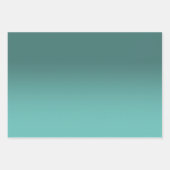 Feuille De Papier Cadeau Créez votre propre Ombre Turquoise Light (Devant 3)