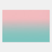 Feuille De Papier Cadeau Créez votre propre Ombre Turquoise Light (Devant 2)