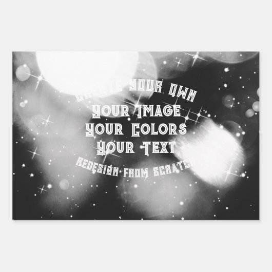 Feuille De Papier Cadeau Créez votre propre personnalisation (Devant)