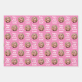 Feuille De Papier Cadeau Créez votre propre photo d'anniversaire heureuse (Devant)