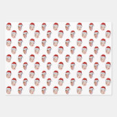 Feuille De Papier Cadeau Créez votre propre visage de chapeau de Père Noël (Devant)