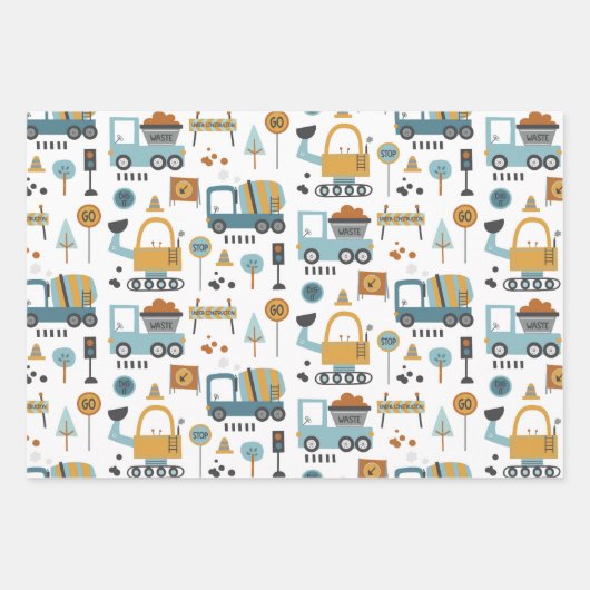 Feuille De Papier Cadeau Creg it Motif Boys (Devant)