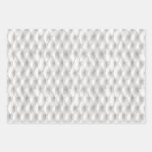 Feuille De Papier Cadeau Crème blanche Faux Mariage en cuir (Devant 2)