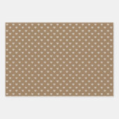 Feuille De Papier Cadeau Crème Brown libellules Coeurs Carreaux (Devant 2)