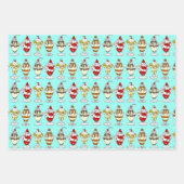 Feuille De Papier Cadeau Crème de glace à thème Anniversaire (Devant)