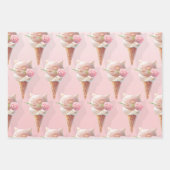 Feuille De Papier Cadeau Crème de glace Kitty - Rosy & Dreamy (Devant 2)