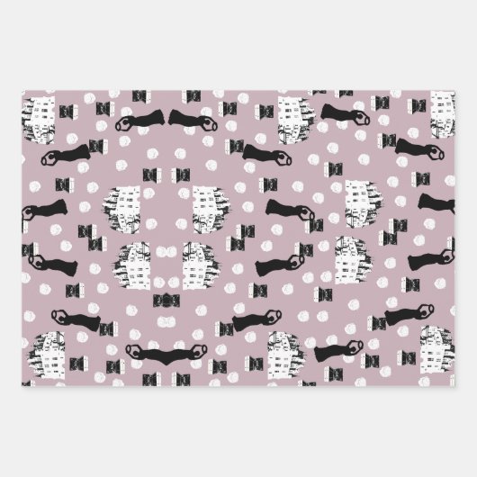 Feuille De Papier Cadeau Crème de renaissance du patrimoine des Roses blanc (Devant 3)