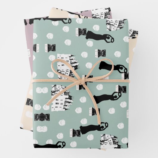 Feuille De Papier Cadeau Crème de renaissance du patrimoine des Roses blanc (En situation)