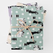 Feuille De Papier Cadeau Crème de renaissance du patrimoine des Roses blanc (En situation)