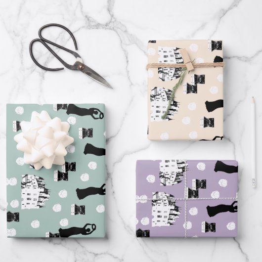 Feuille De Papier Cadeau Crème de renaissance du patrimoine des Roses blanc (Recto)