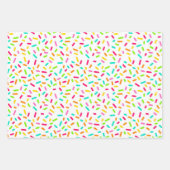 Feuille De Papier Cadeau Crème glacée à arrosage coloré (Devant 3)