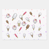 Feuille De Papier Cadeau Crème glacée Parlour Dream (Devant 3)