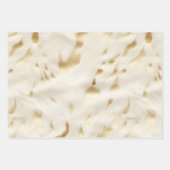 Feuille De Papier Cadeau Crème Gold Cowhide (Devant)