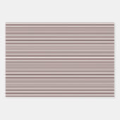 Feuille De Papier Cadeau Crème gothique crânes et stries Halloween (Devant 2)