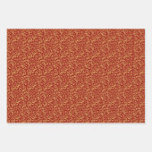 Feuille De Papier Cadeau Crimson et or (Devant 3)