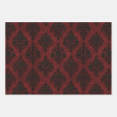 Feuille De Papier Cadeau Crimson Nocturne Bloom Victorian (Devant 3)