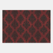 Feuille De Papier Cadeau Crimson Nocturne Bloom Victorian (Devant)