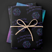 Feuille De Papier Cadeau Critère RPG | Joueur de rôle Nebula Tabletop PnP