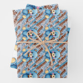 Feuille De Papier Cadeau Crochet Teddy Bear Baby Shower (En situation)