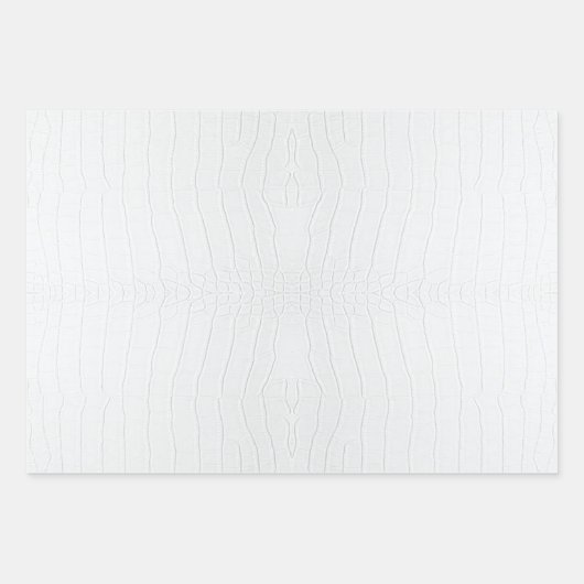 Feuille De Papier Cadeau Crocodile blanc - Impression (Devant 2)