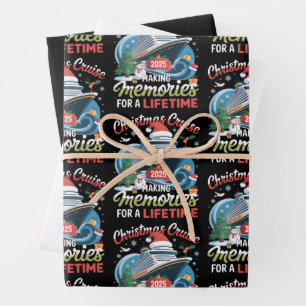 Feuille De Papier Cadeau Croisière de Noël 2025 Créer des souvenirs pour to