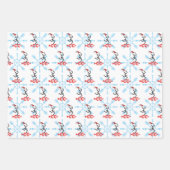 Feuille De Papier Cadeau Cross Country Holiday Runner Snowflake © (Devant)