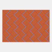 Feuille De Papier Cadeau Crosshatch (Devant 3)