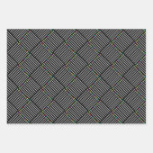 Feuille De Papier Cadeau Crosshatch (Devant)