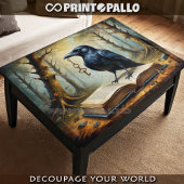 Feuille De Papier Cadeau Crow has the key (to fantasy world!) - Decoupage