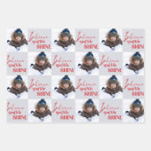 Feuille De Papier Cadeau Croyez Sparkle Shine Carré Photos Ensemble de 3 (Devant 2)