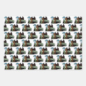 Feuille De Papier Cadeau Cryptozoologie Cryptids Big Foot Alien Mothman (Devant)