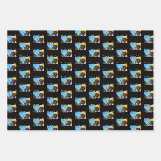 Feuille De Papier Cadeau Cuba - Trinidad Cubain Cigar Art (Devant 2)