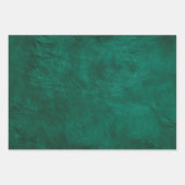 Feuille De Papier Cadeau Cuir vert (Devant)