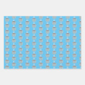 Feuille De Papier Cadeau Cuisine Chaude De cacao Avec Marshmallows (Devant 2)