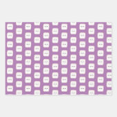 Feuille De Papier Cadeau Cuisine Chaude De cacao Avec Marshmallows (Devant)