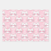 Feuille De Papier Cadeau Cuisineux comme des chats japonais (Devant 3)