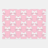 Feuille De Papier Cadeau Cuisineux comme des chats japonais (Devant)