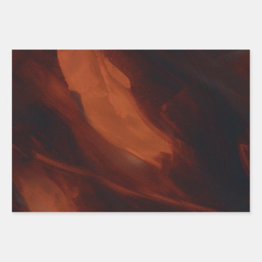 Feuille De Papier Cadeau Cuivre brossé (Devant)