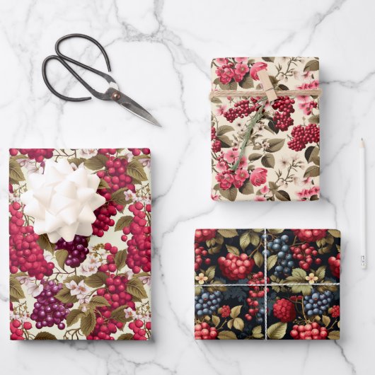 Feuille De Papier Cadeau Currant (Recto)