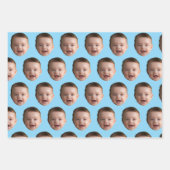 Feuille De Papier Cadeau Custom Baby Face, Funny custom photo (Devant 2)